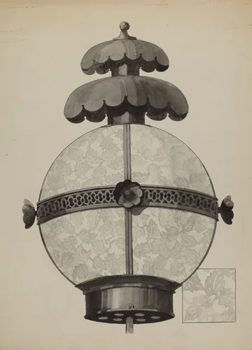 Garden Lamp by Florence Huston, index of american design, 1937