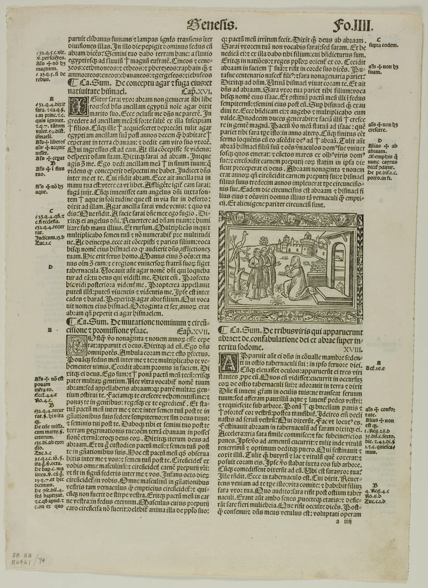 Illustration from Biblia cum concordantiis, plate 74 from Woodcuts from Books of the XVI Century by Unknown Artist, print, 1514
