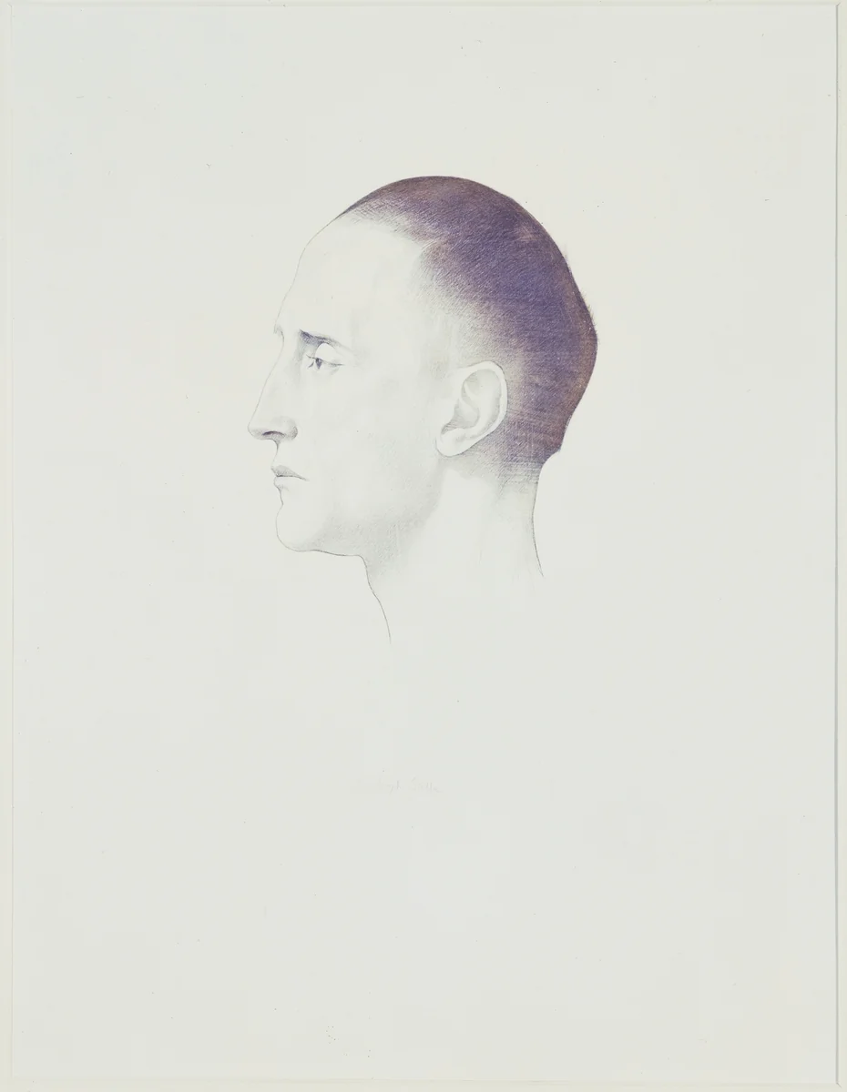 Marcel Duchamp by Joseph Stella, drawing, 1920