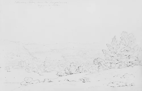 Cattawissa, Looking Down the Susquehanna by Thomas Addison Richards, artwork, 1852