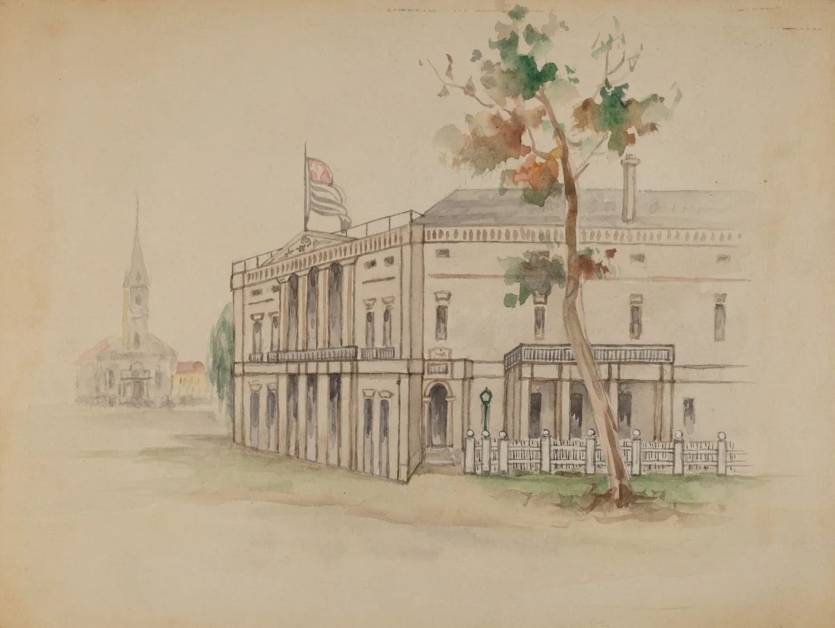 House by American 20th Century, index of american design, 1935-1942