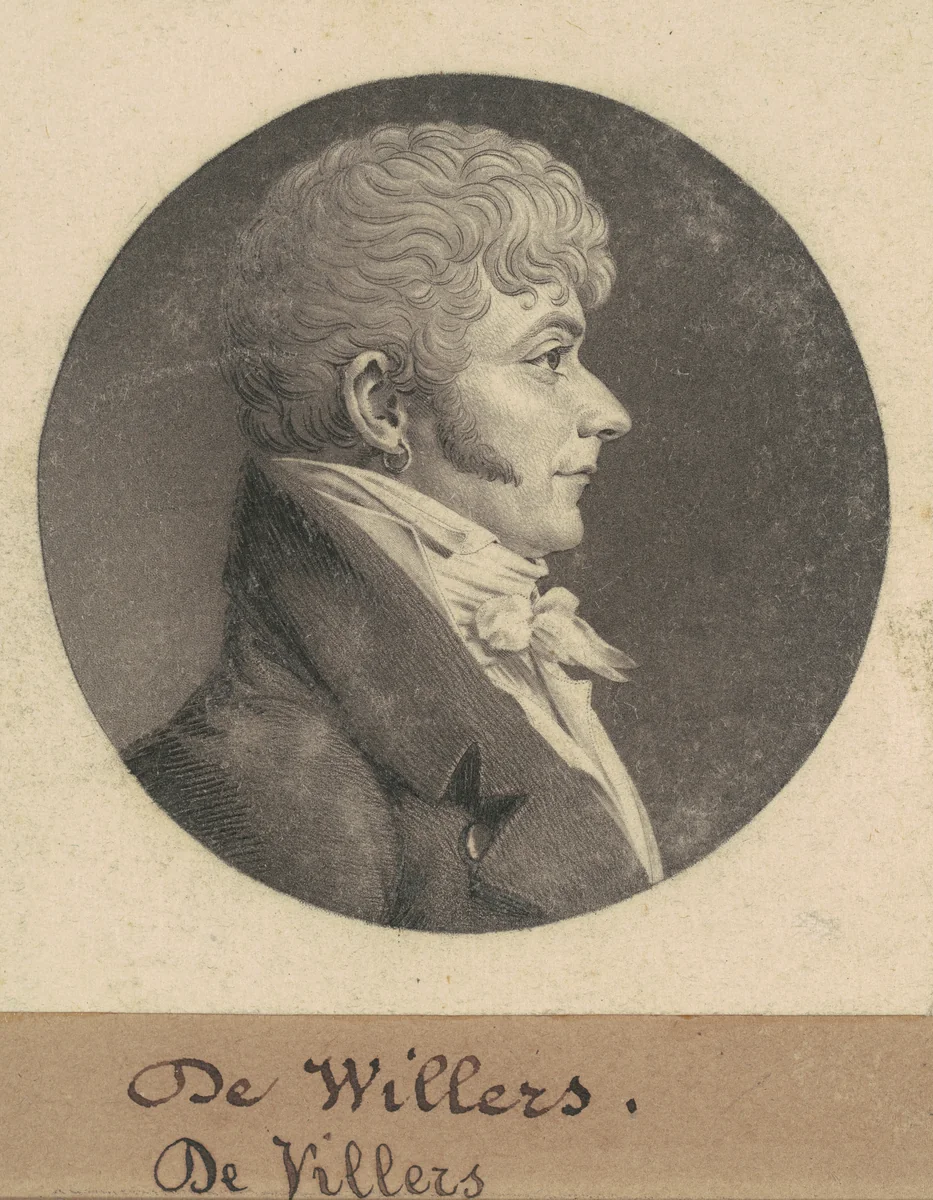 de Villers by Charles B. J. Févret de Saint-Mémin, print, 1809