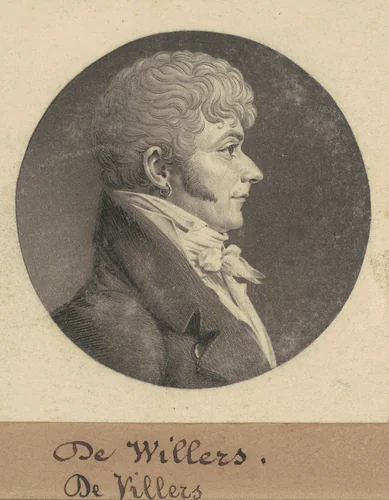 de Villers by Charles B. J. Févret de Saint-Mémin, print, 1809