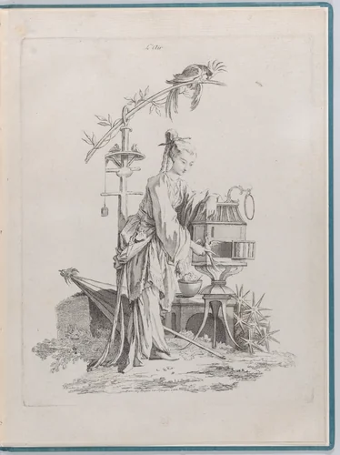 Air, from The Four Elements by Pierre Alexandre Aveline, print, 1738-1749