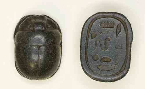 Scarab: Hieroglyphs by Egyptian, other, -1069--343