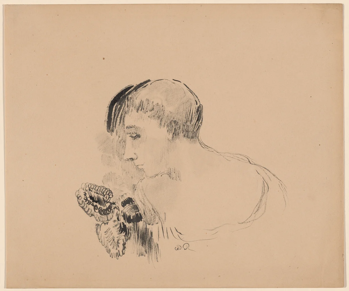 Apollonius by Odilon Redon, drawing, 1896-1900