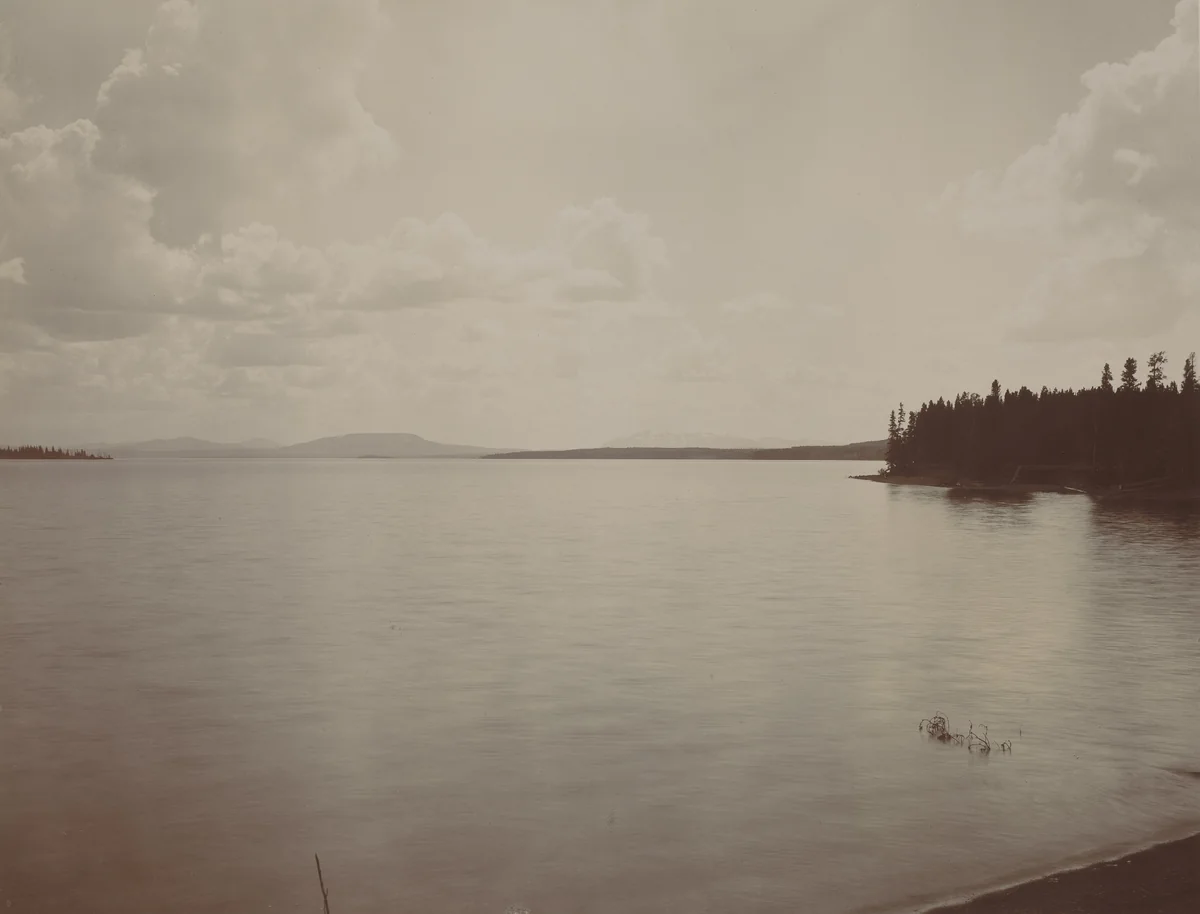 Yellowstone Lake by F. Jay Haynes, photograph, 1880-1889
