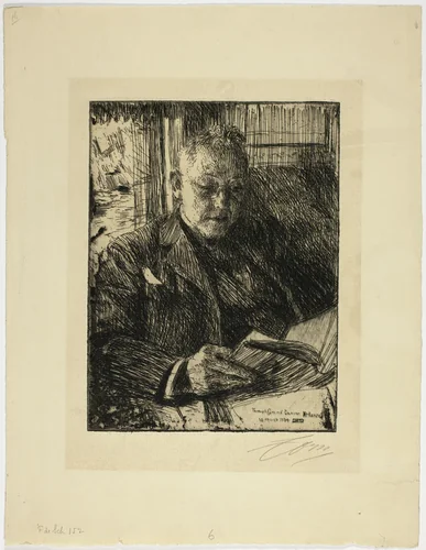 Travelling Companion (Mr. Ch. Deering) by Anders Zorn, print, 1904