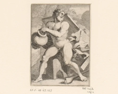Hercules by anonymous, print, 1647-1714