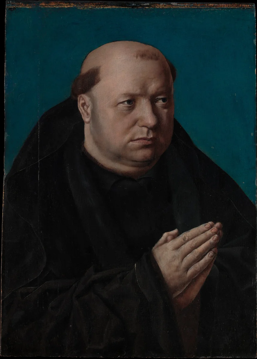 Portrait of a Monk in Prayer by French Painter, painting, 1495-1505