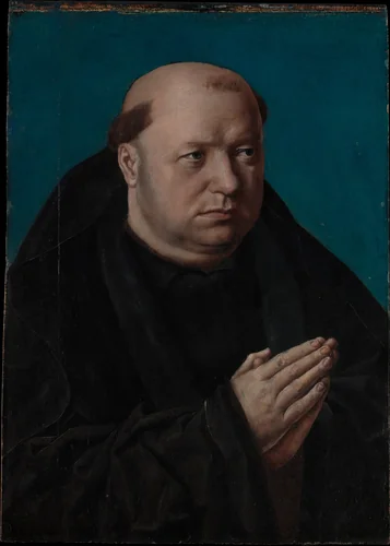 Portrait of a Monk in Prayer by French Painter, painting, 1495-1505