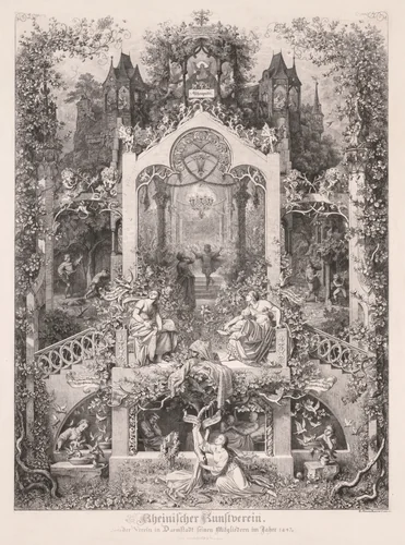 Cinderella by Eugen Napoleon Neureuther, print, 1847