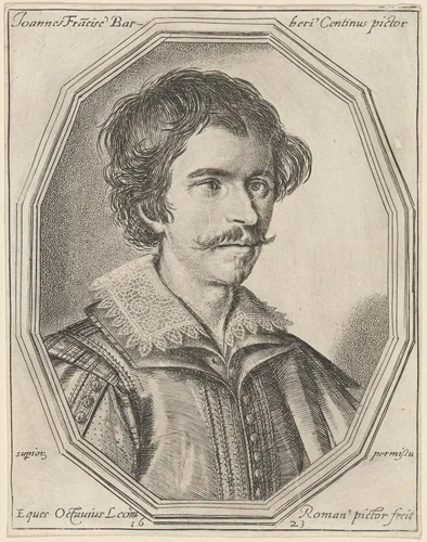 Giovanni Francesco Barbieri, called Guercino by Ottavio Leoni, print, 1623