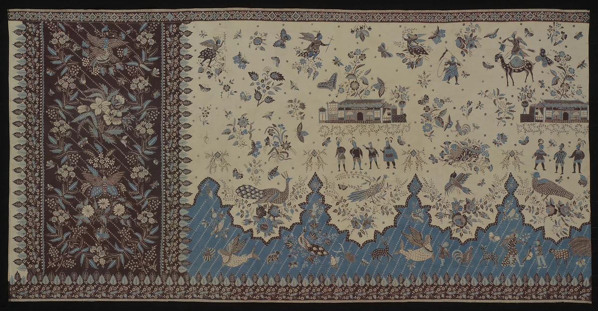 Tubular Skirt (Sarong) by Indonesia, Java, North Coast, Pekalongan, textile, 1890-1910