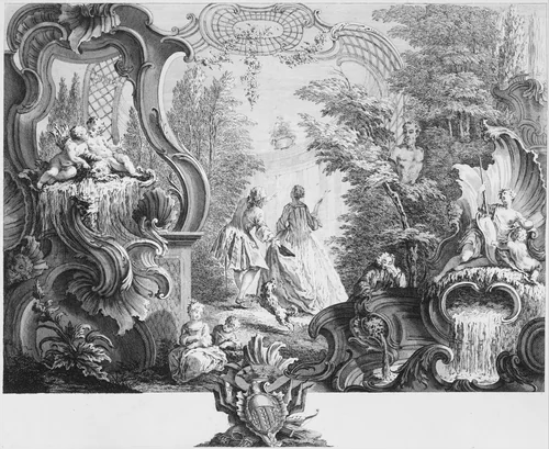 Le Temps de L'Apres dinée by François Antoine Aveline, print, 1740-1780