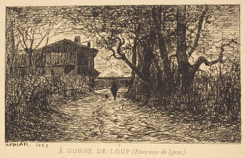 A Gorge de Loup by Adolphe Appian, print, 1863