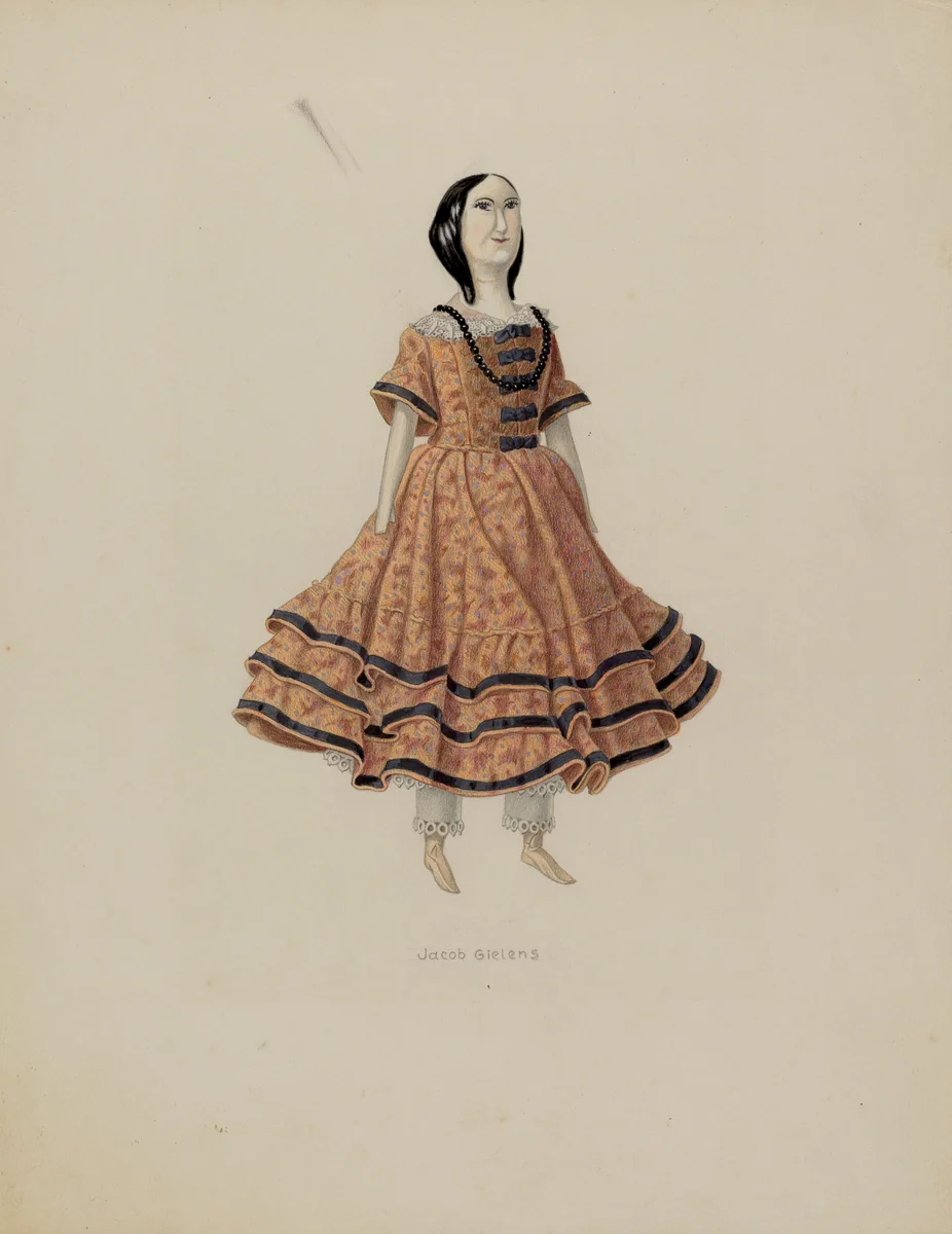 Doll by Jacob Gielens, index of american design, 1937