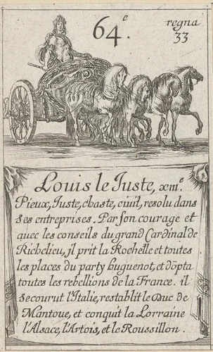 Lodewijk XIII by Stefano della Bella, print, 1620-1664