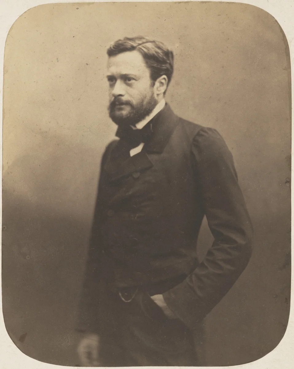 Edmond About by Nadar, photograph, 1858