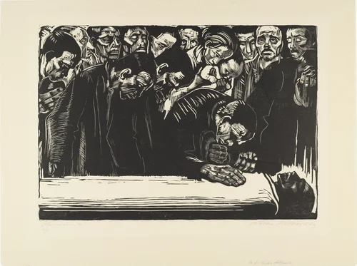 In Memoriam Karl Liebknecht (Gedenkblatt für Karl Liebknecht) state V/VI by Käthe Kollwitz, print, 1920