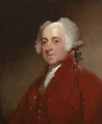 John Adams by Gilbert Stuart, painting, 1821