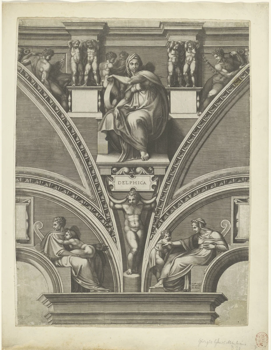 Delfische Sibille by Unknown, print, 1540