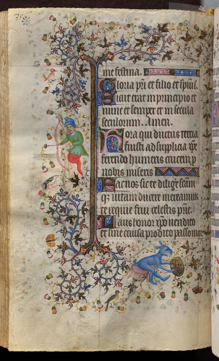 Hours of Charles the Noble, King of Navarre (1361-1425): fol. 173v, Text by Master of the Brussels Initials and Associates, book, 1400-1410