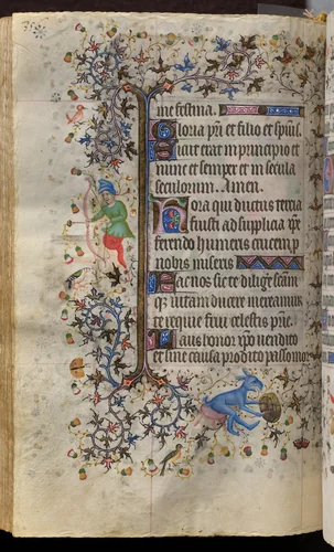 Hours of Charles the Noble, King of Navarre (1361-1425): fol. 173v, Text by Master of the Brussels Initials and Associates, book, 1400-1410