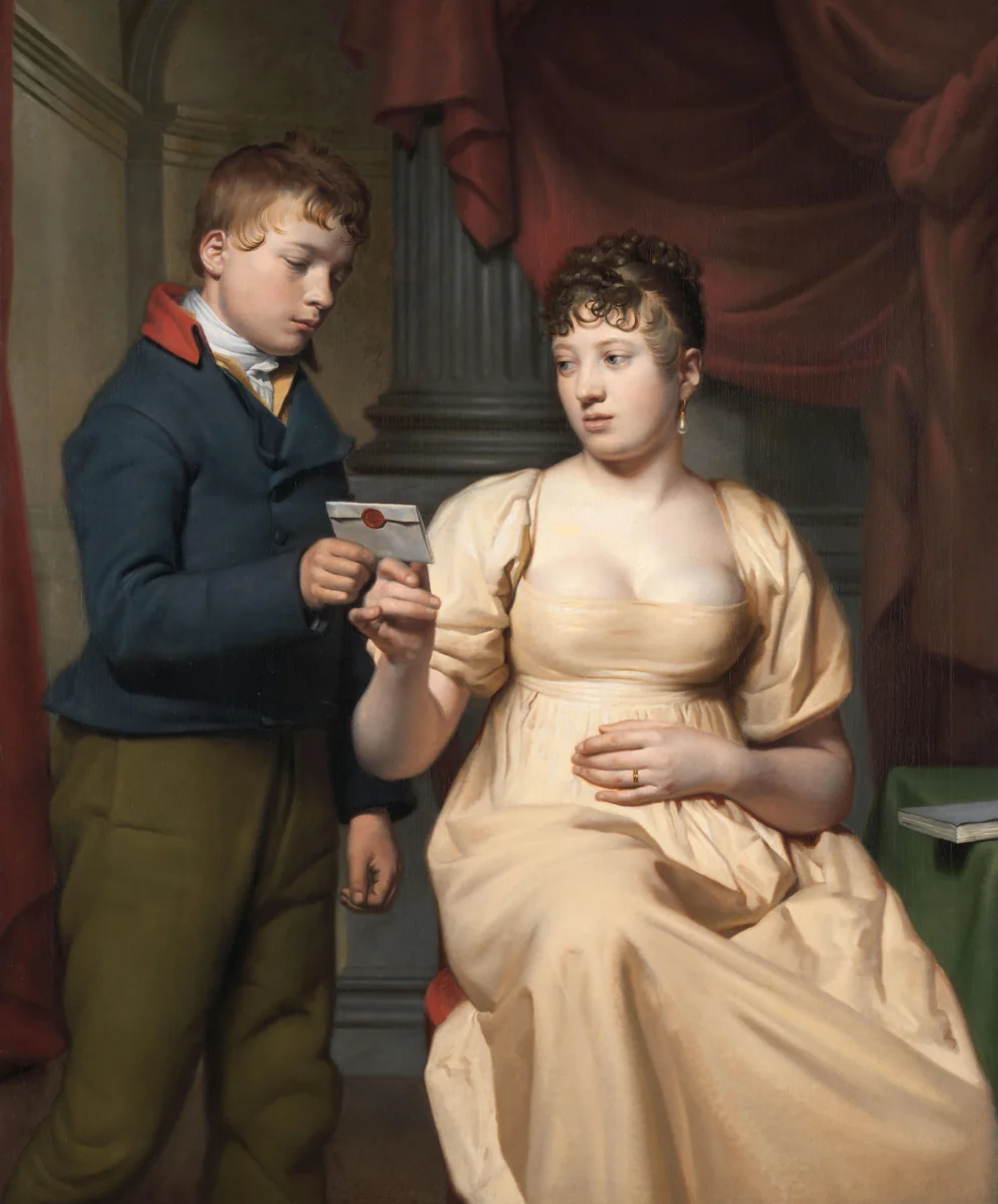 The Love Letter by Willem Bartel van der Kooi, painting, 1808