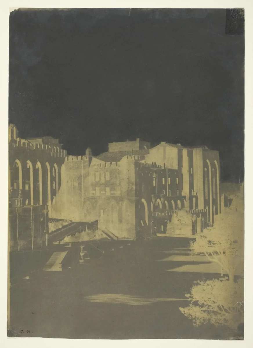 The Pope's Palace, Avignon by Charles Nègre, photograph, 1846-1856