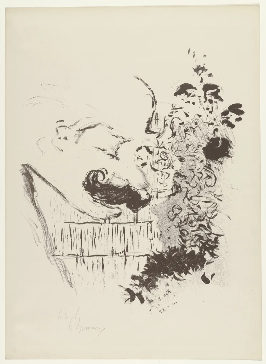 Conversation by Pierre Bonnard, print, 1893