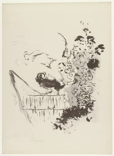 Conversation by Pierre Bonnard, print, 1893