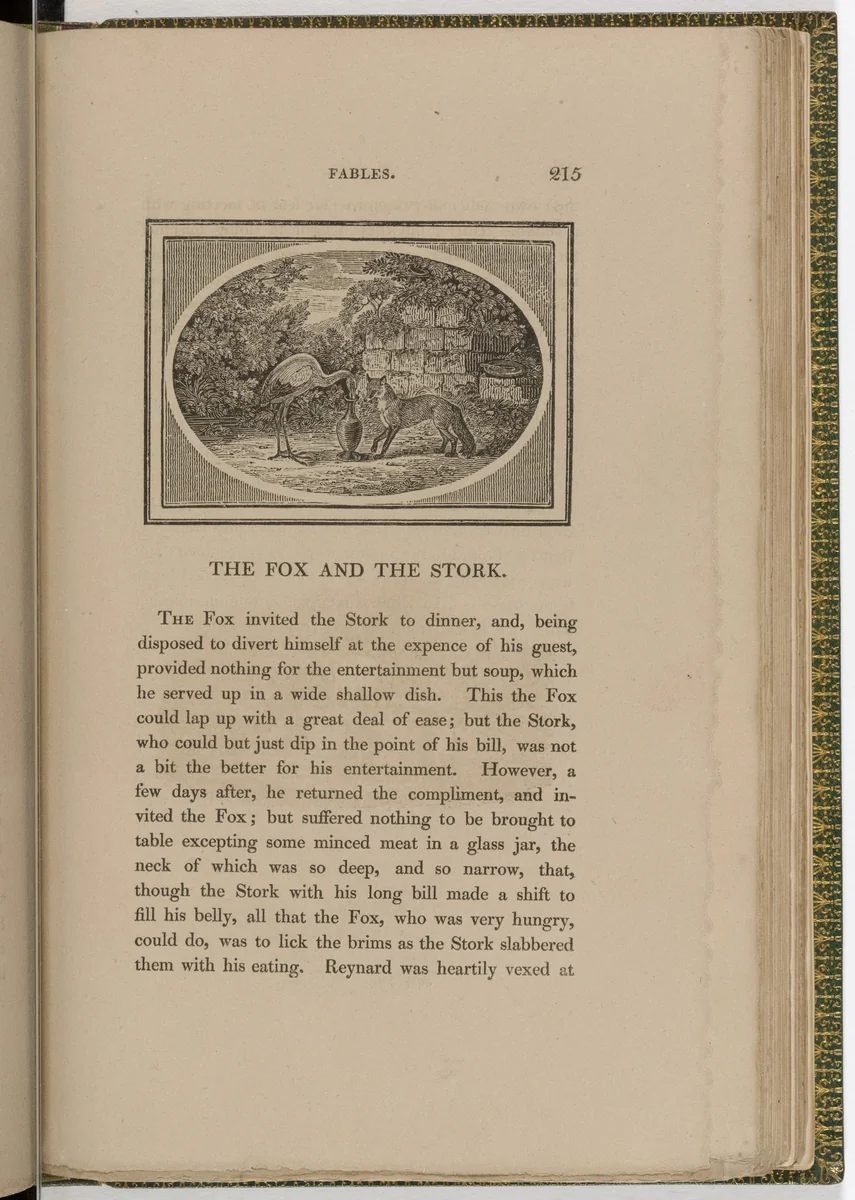 Headpiece (page 215) from The Fables of Aesop by Thomas Bewick, illustrated book, 1818