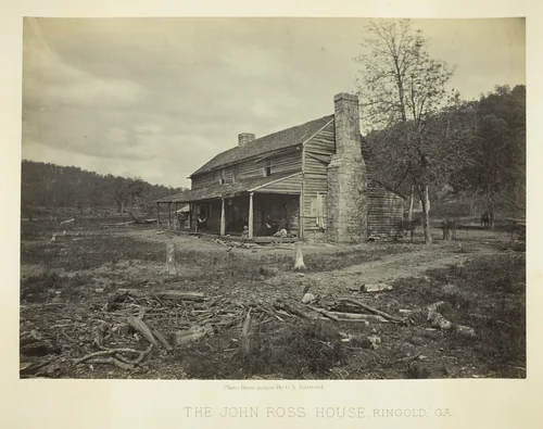 The John Ross House, Ringold, GA by George Barnard, photograph, 1866
