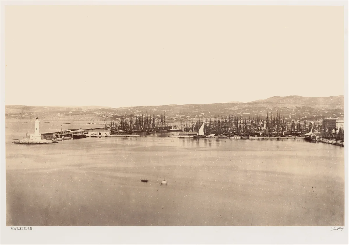 Marseille by Edouard Baldus, photograph, 1860-1862