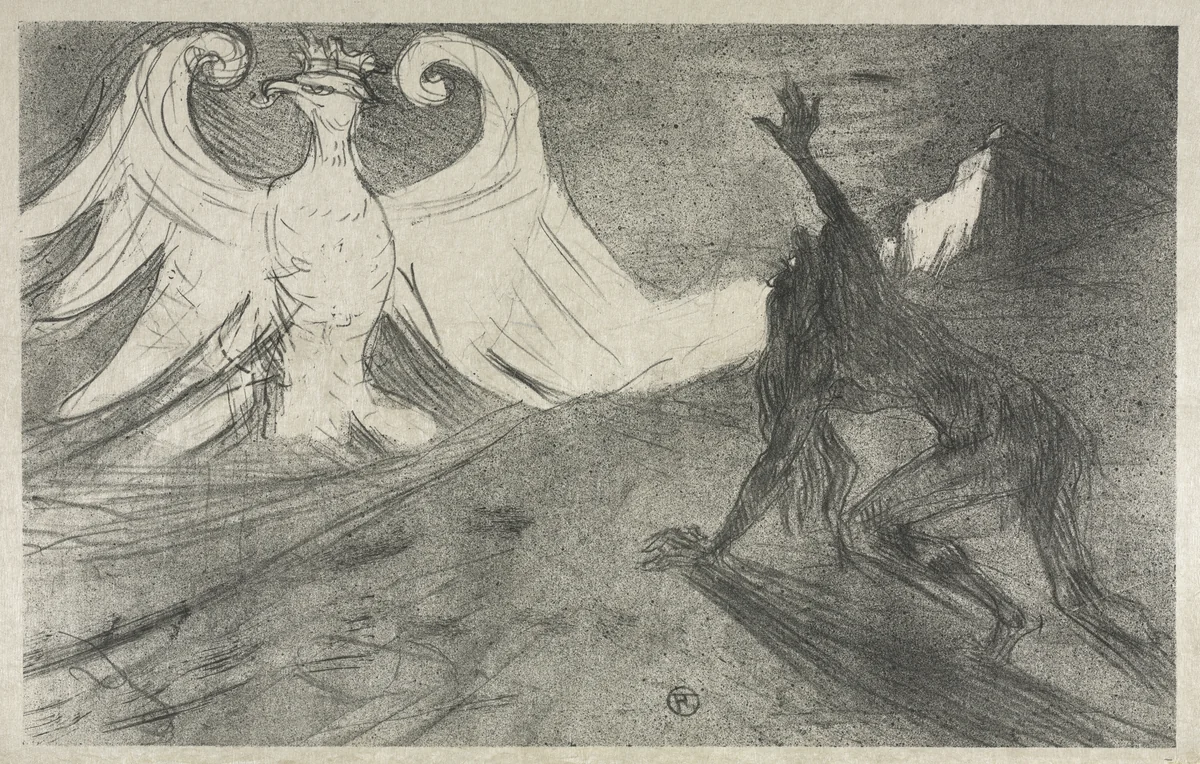 Project for Frontispiece to: Au pied du Sinaï by Henri de Toulouse-Lautrec, print, 1898