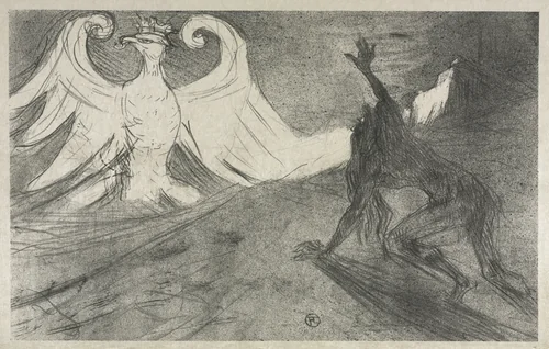 Project for Frontispiece to: Au pied du Sinaï by Henri de Toulouse-Lautrec, print, 1898
