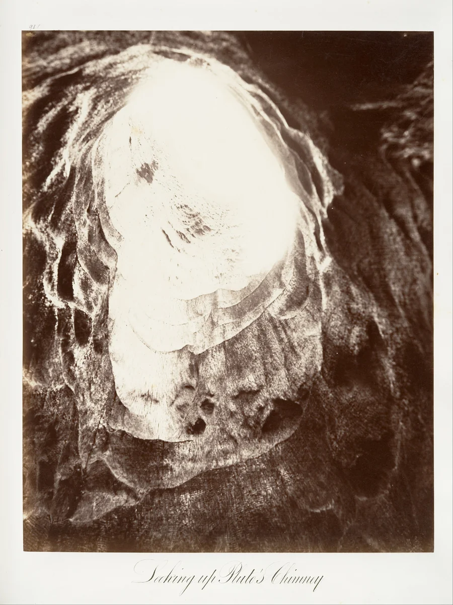 Looking Up Pluto's Chimney by Carleton E. Watkins, photograph, 1865-1866
