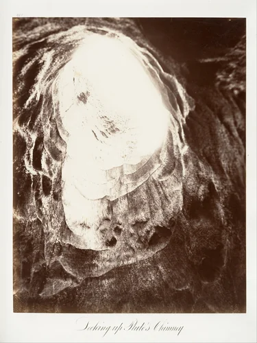 Looking Up Pluto's Chimney by Carleton E. Watkins, photograph, 1865-1866