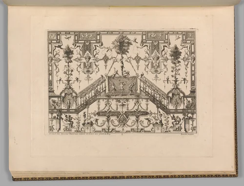 Plate, page 65 from "Ornament Designs Invented by J. Berain" by Jean Berain, book, 1650-1715