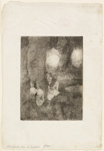 Dancers in the Wings by Edgar Degas, print, 1879-1880