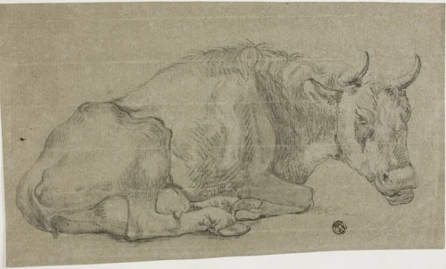 Cow by Franz Kobell, drawing, 1769-1822