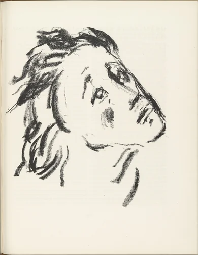 Head of Disciple (Jünger-Kopf) (plate, page 103) from the periodical Münchner Blätter für Dichtung und Graphik, vol. 1, no. 7 (July 1919) by Karl Caspar, periodical, 1919