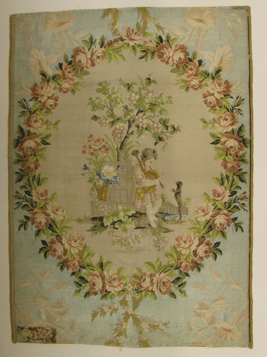 Length of upholstery silk by Philippe de Lasalle, textile, 1771-1772