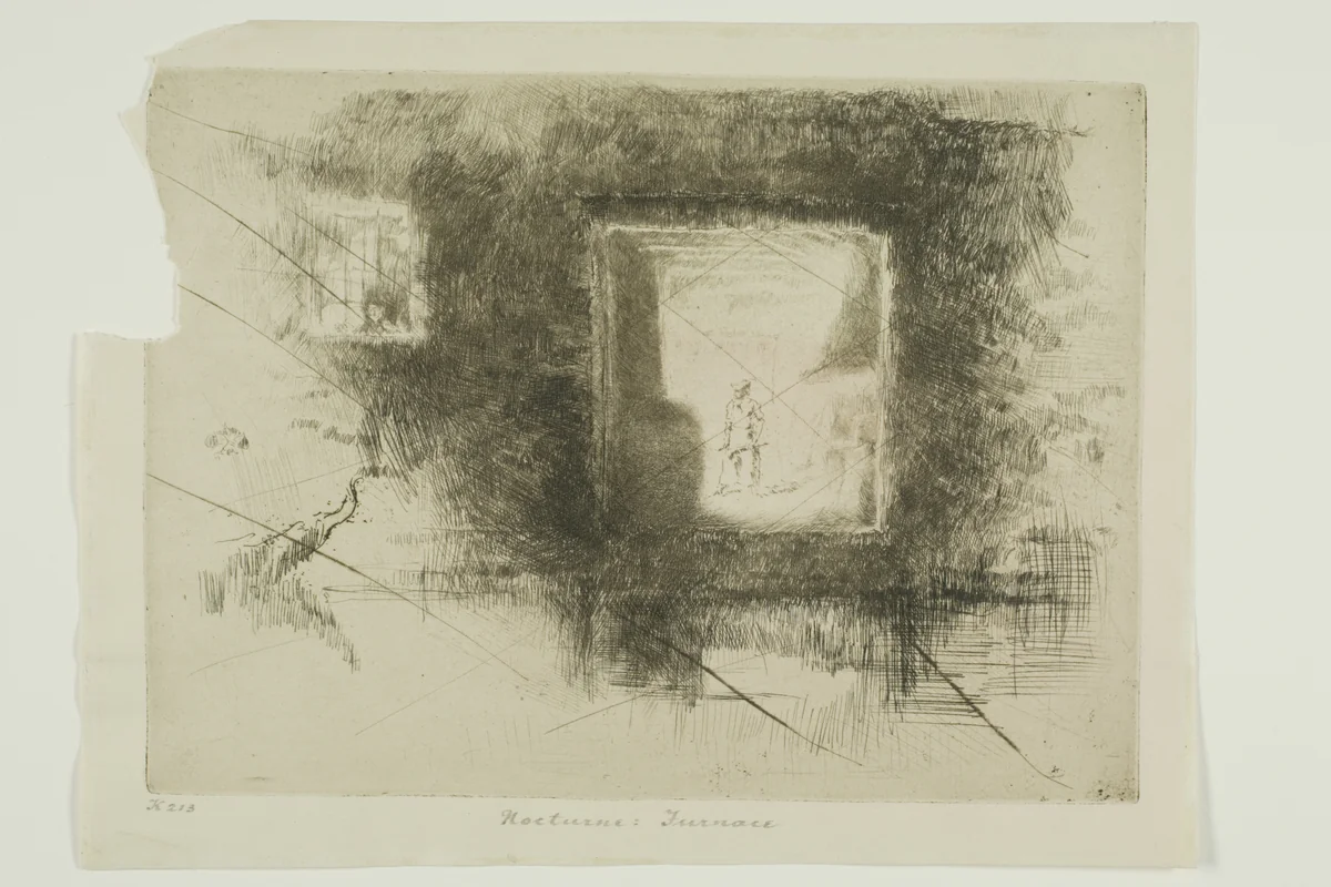 Nocturne: Furnace by James McNeill Whistler, print, 1879-1880