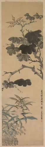 Flowering Plants by Wu Rangzhi, painting, 1862