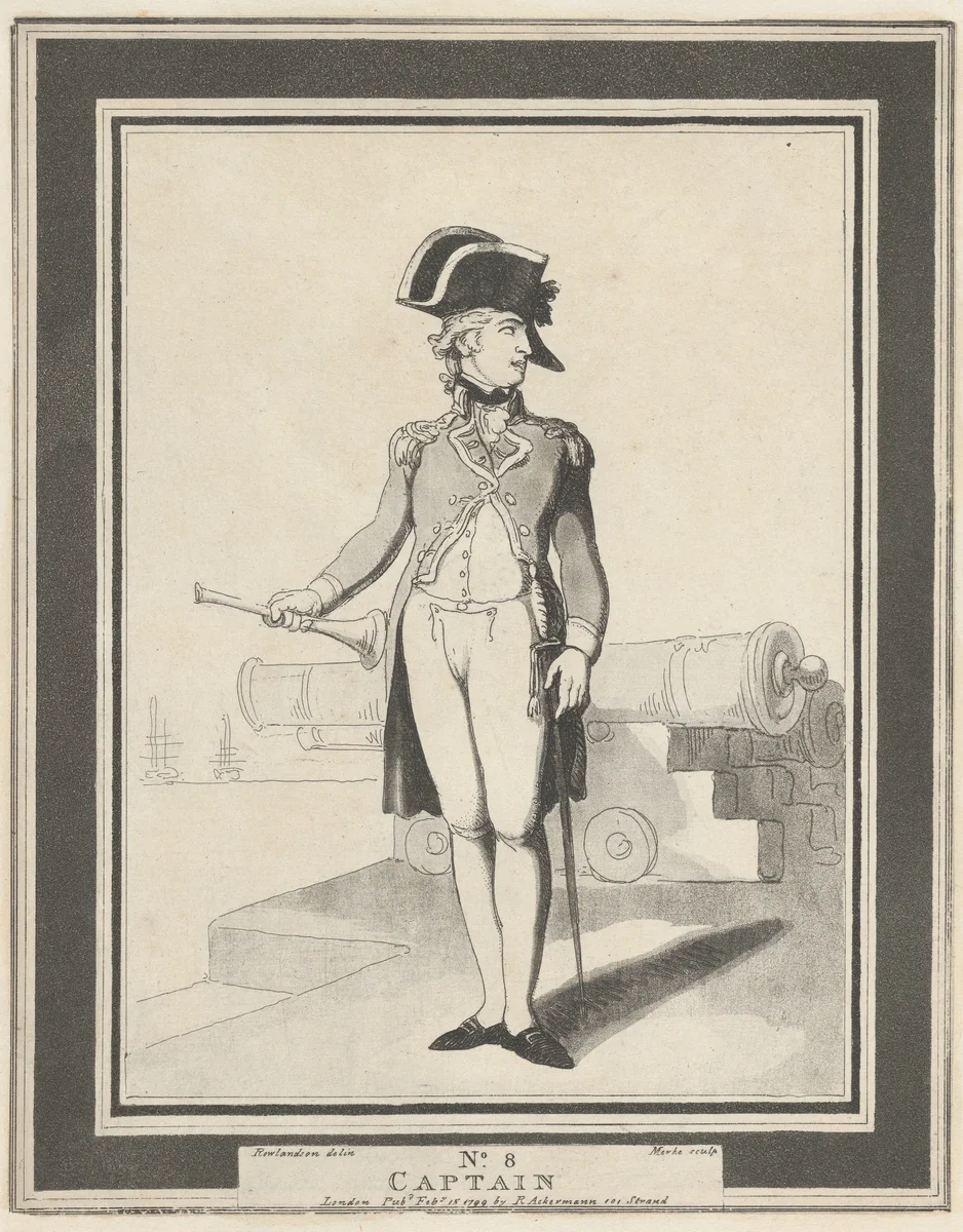 No. 8: Captain by Henri Merke, print, 1799