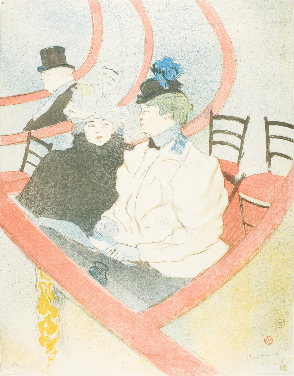 Box in the Grand Tier by Henri de Toulouse-Lautrec, print, 1897