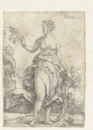 Pax by Heinrich Aldegrever, drawing, 1548-1549