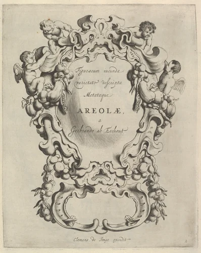Veelderhande Niewe Compartimente (Titlepage in Latin) by Michiel Mosyn, book, 1650-1674
